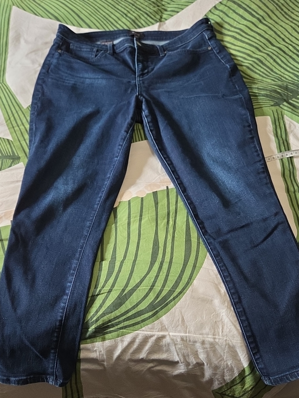 NYDJ Straight Leg Dark Indigo Stretch Jeans